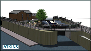 3D impression of the refurbished lock