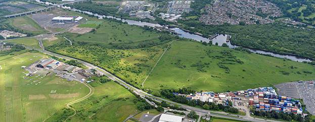 arial view of site